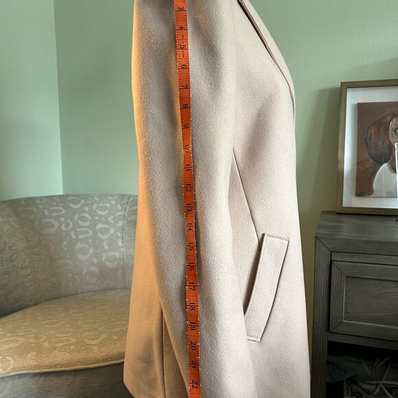 Banana Republic Melton Wool Wrap Coat | Dusty Pink | Small - Picture 8 of 12
